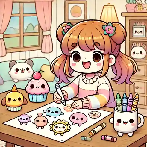 Dibujos kawaii para colorear