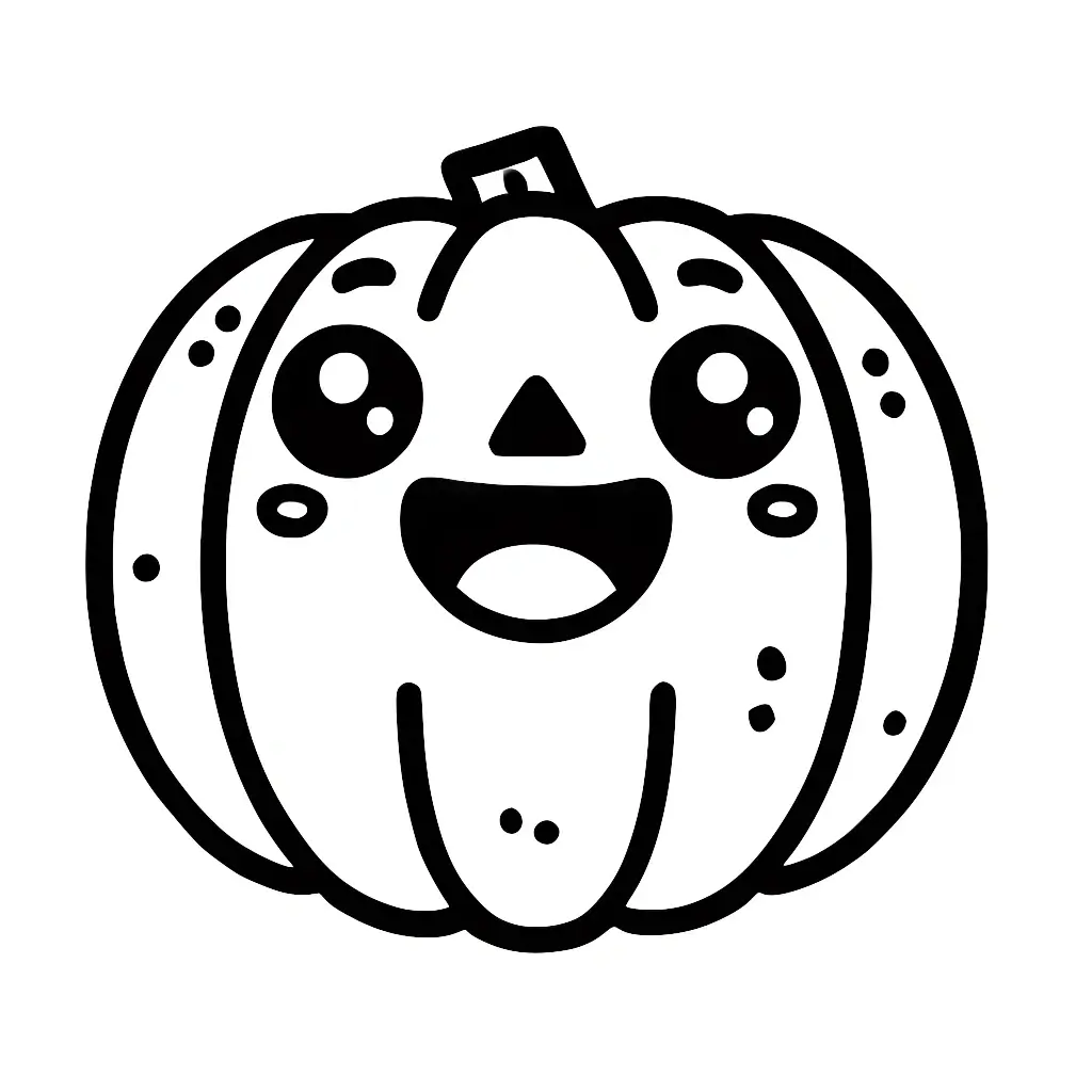 Dibujo de calabaza de Halloween para colorear